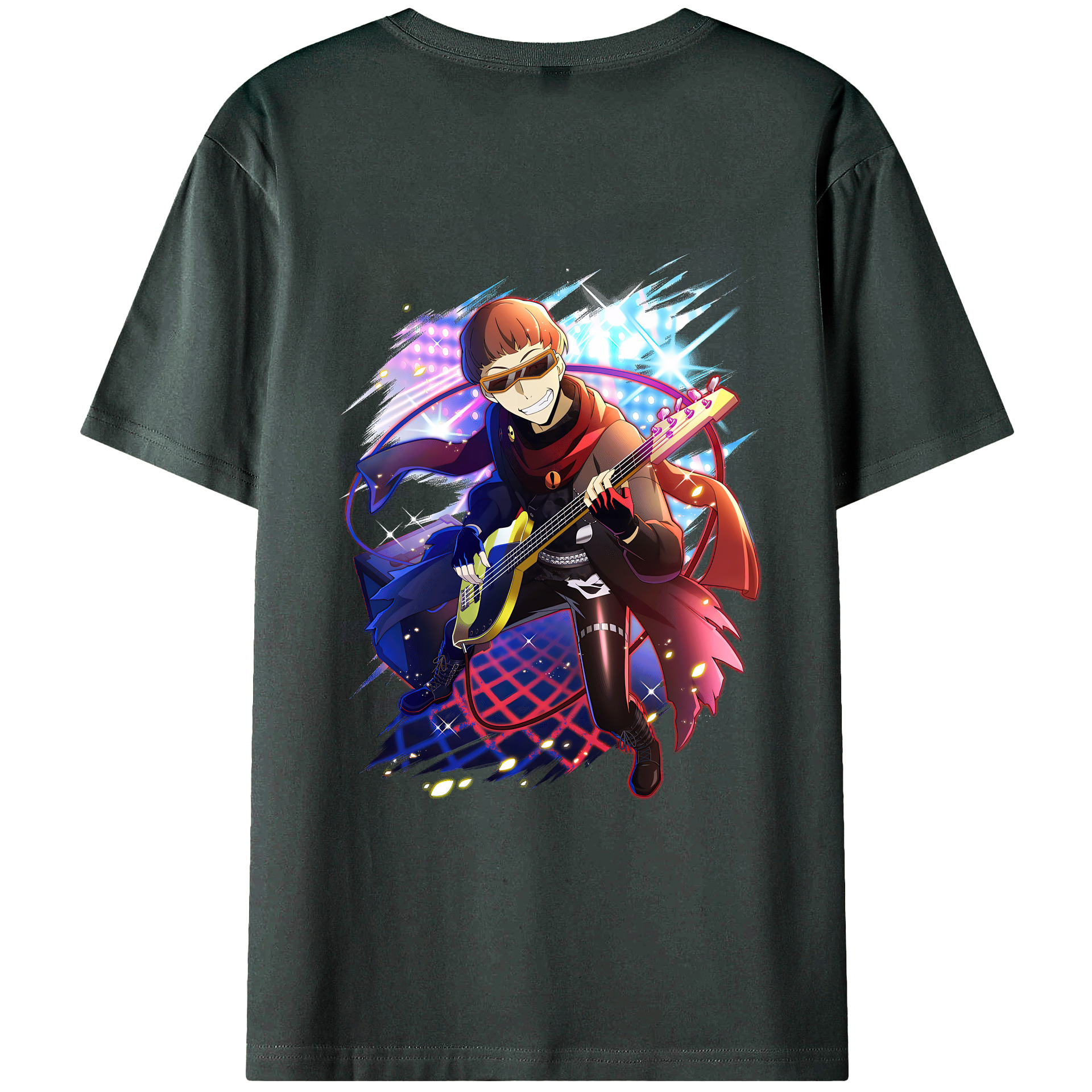 （画像用） 文豪ストレイドッグス Bungo Stray Dogs 綿100％ メンズ半袖Tシャツ（バックプリント） 通気性